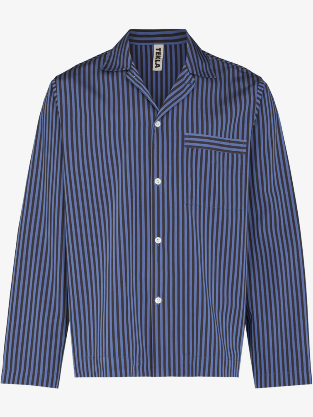 TEKLA Organic Cotton Poplin Striped Pajama Shirt Portugal Net-A-Porter S $235
